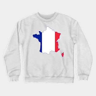 France Map Crewneck Sweatshirt